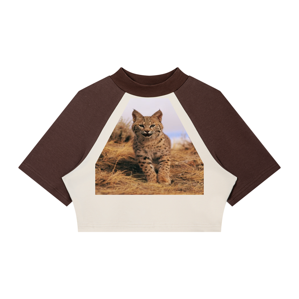 LW 123 Women’s Raglan Crop T-Shirt