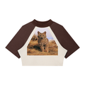 LW 123 Women’s Raglan Crop T-Shirt