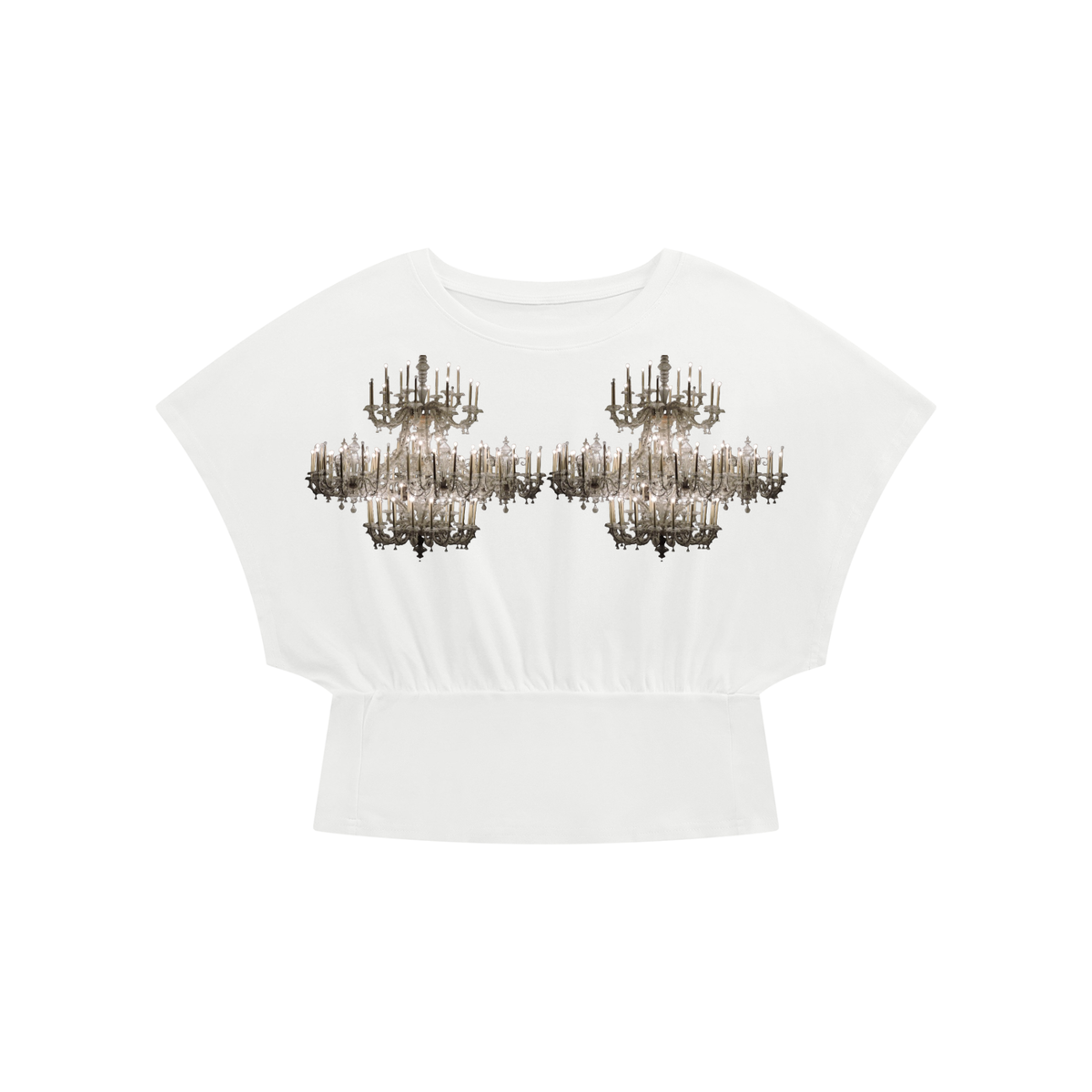 LW 123  Crop Dolman T-Shirt
