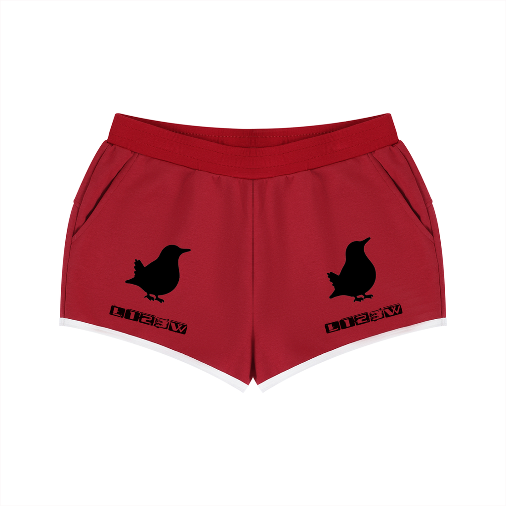 Women's Retro Contrast Binding Shorts