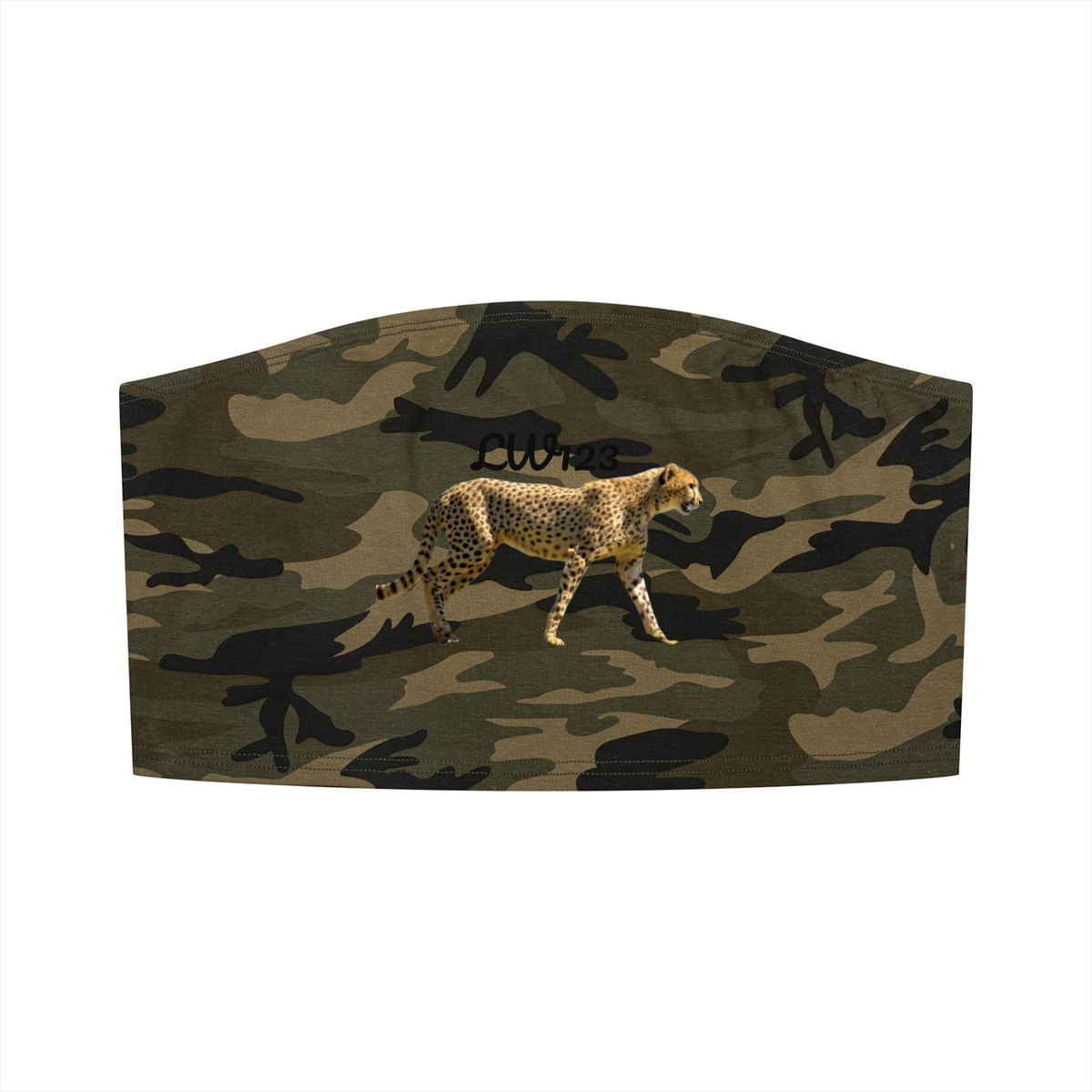 LW 123 Camo Cropped Tube Top