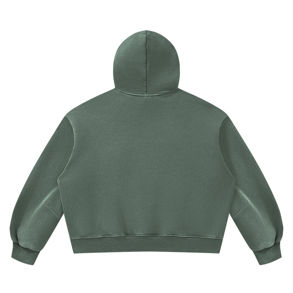 LW 123 Vintage Wash Boxy Fleece Hoodie