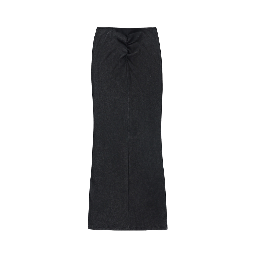 LW 123  Drawstring Maxi Skirt
