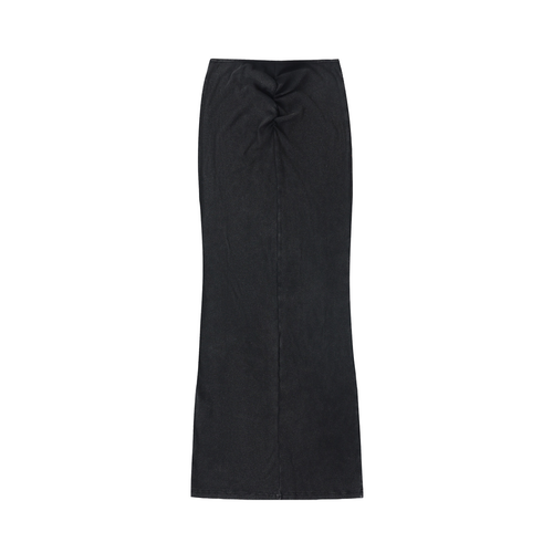 LW 123  Drawstring Maxi Skirt