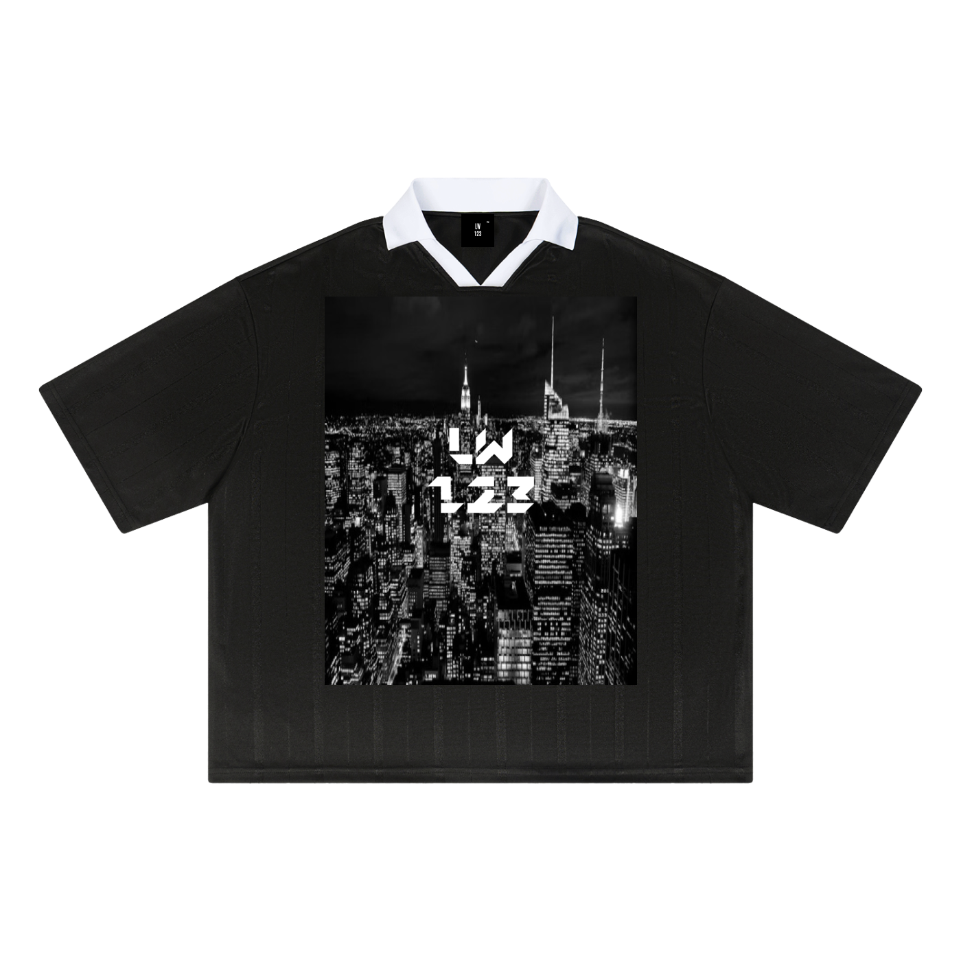 LW 123 Unisex Striped Boxy Soccer Jersey