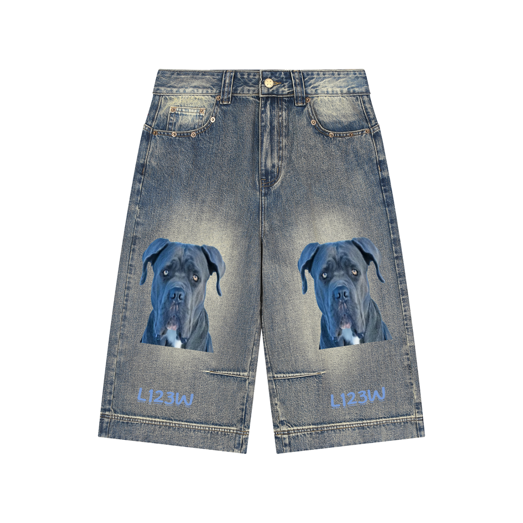 LW 123 Vintage Baggy Denim Shorts