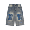 LW 123 Vintage Baggy Denim Shorts