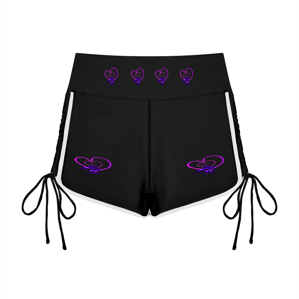 LW 123  High Waisted Yoga Shorts