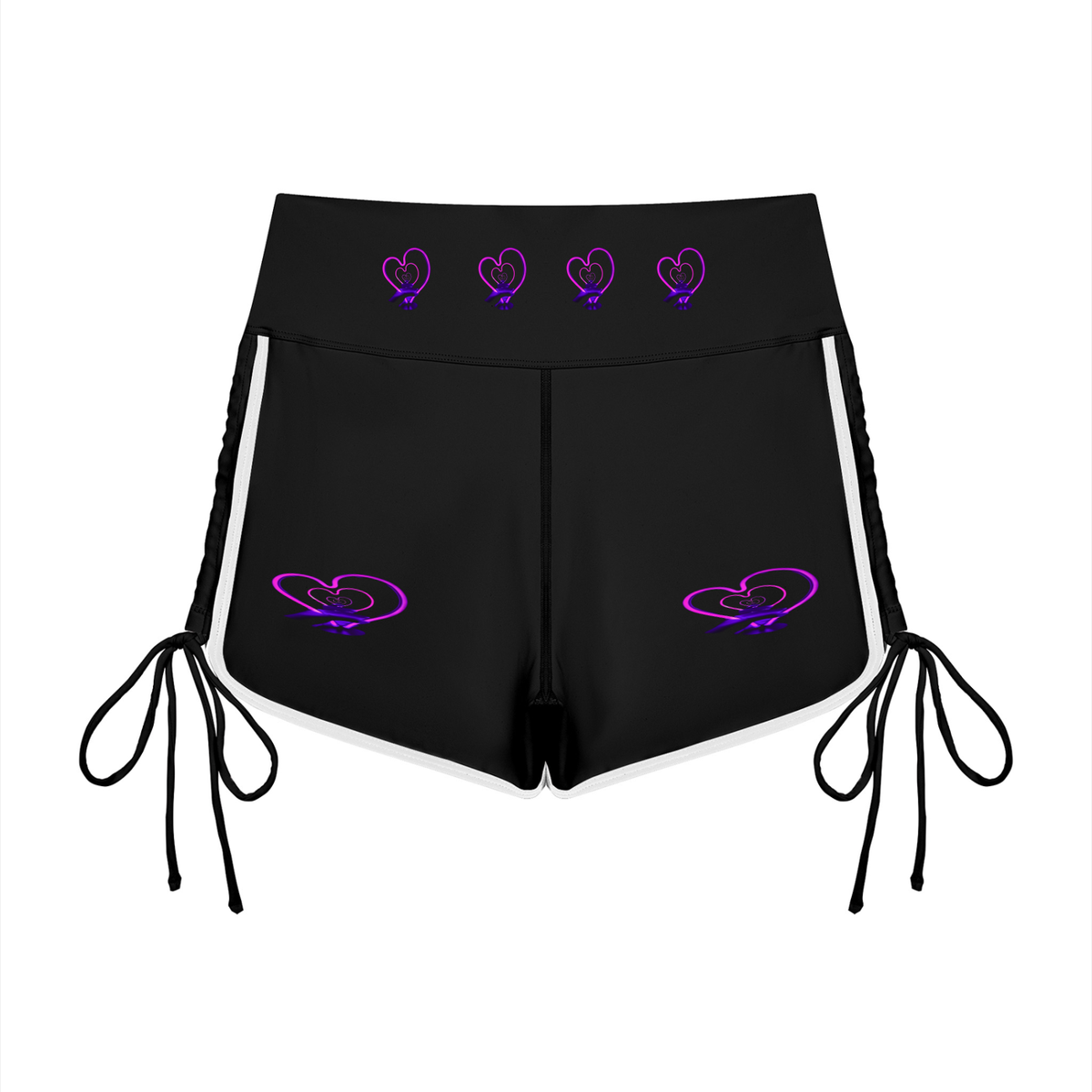 LW 123  High Waisted Yoga Shorts