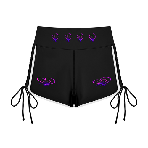 LW 123  High Waisted Yoga Shorts