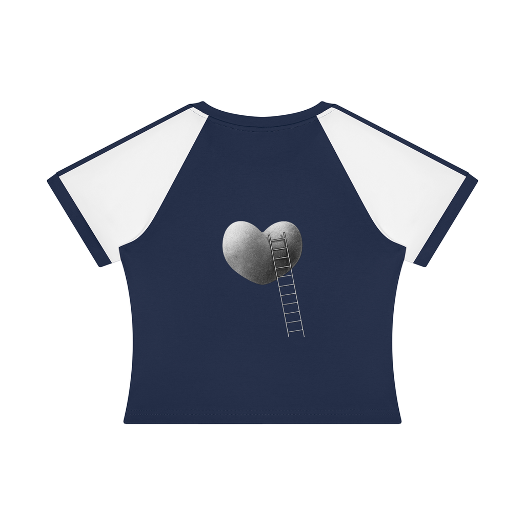 LW 123 Women’s Slim Raglan Color Block T-Shirt
