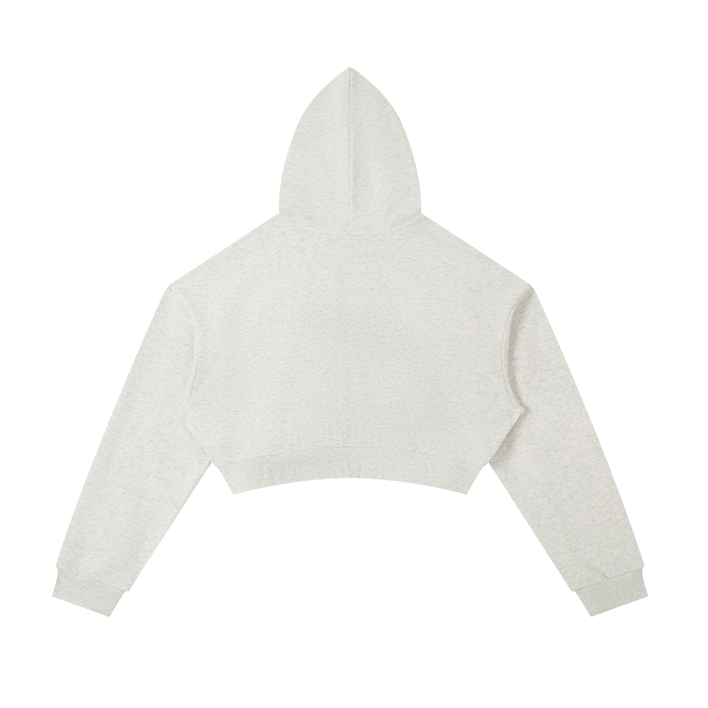 Essential Cropped Zip-Up Hoodie