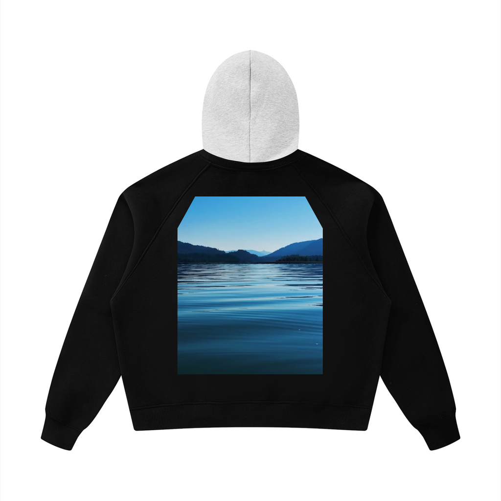 LW 123 Fleece Raglan Color Block Hoodie