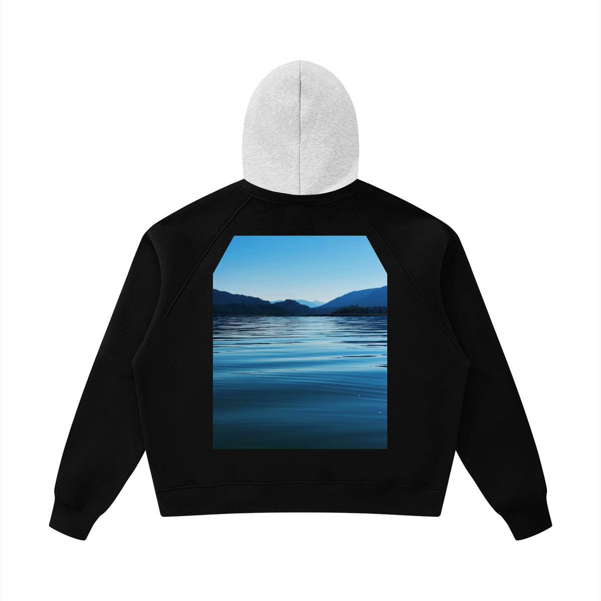 LW 123 Fleece Raglan Color Block Hoodie