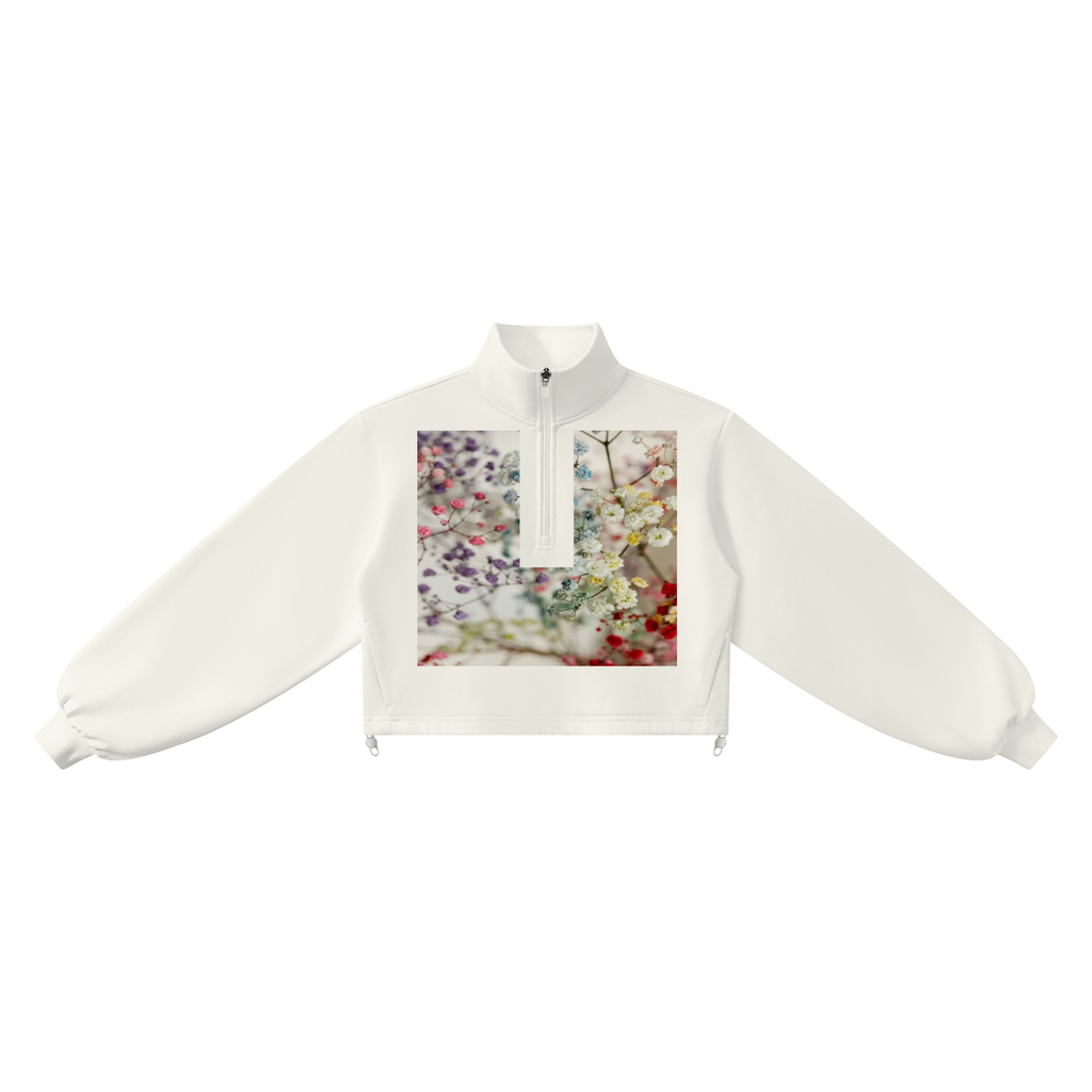 LW 123 Women’s Mock-Neck Quarter-Zip Sweatshirt