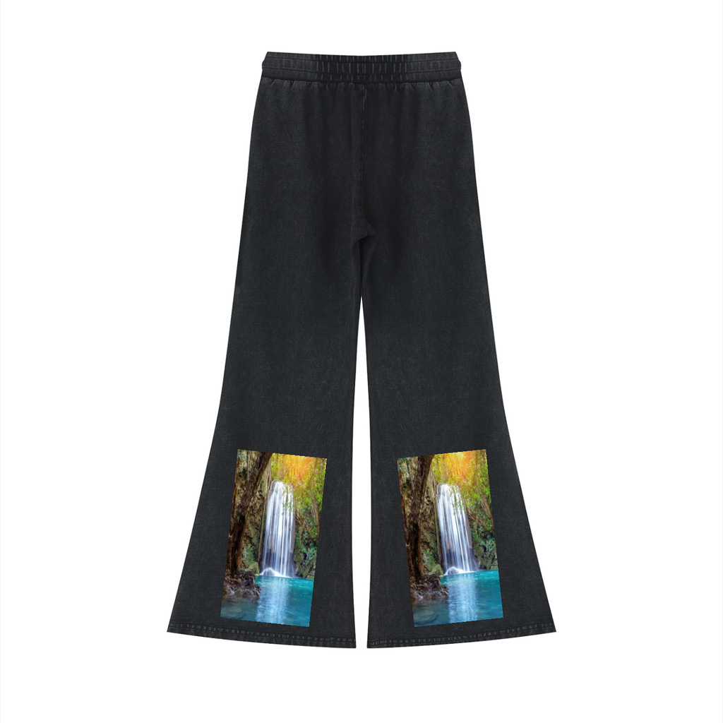 LW 123 Vintage Wash Flared Sweatpants