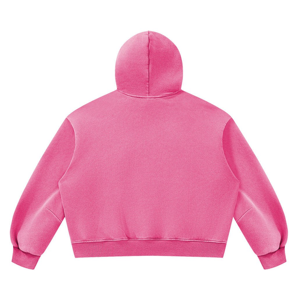 LW 123 Vintage Wash Boxy Fleece Hoodie