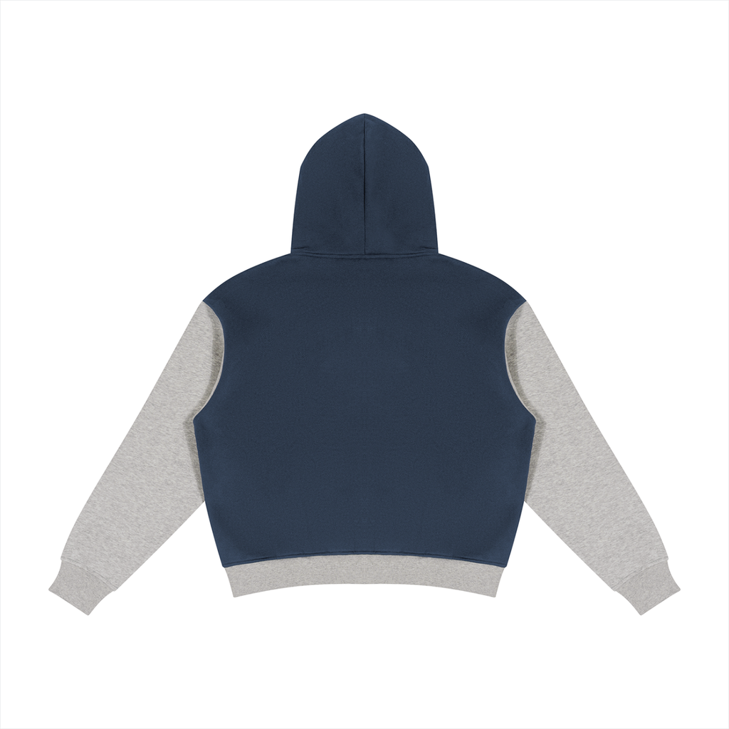 LW 123 Color Block Fleece Full Zip Hoodie
